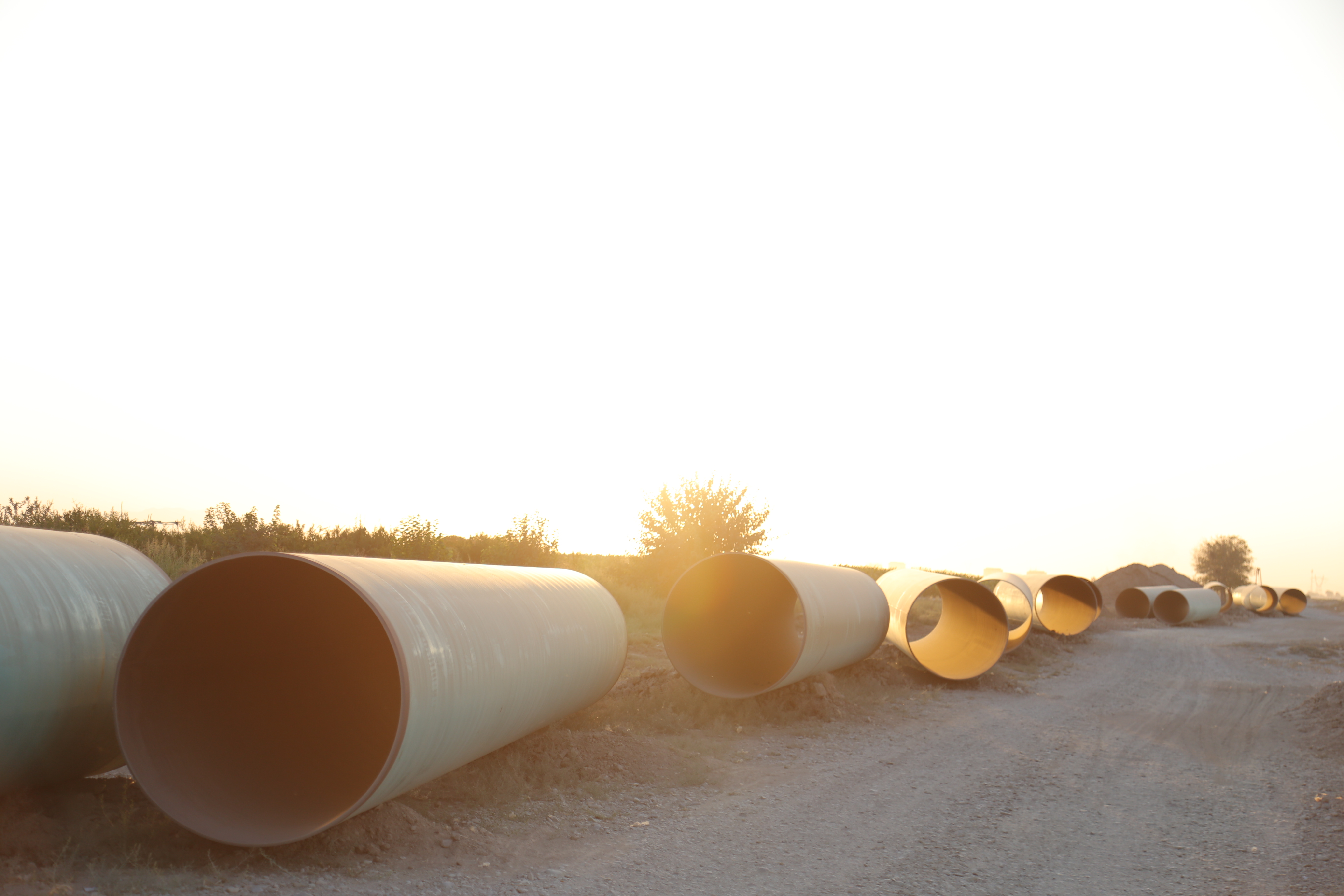 110 inch pipeline to transfer Asalouye sea water