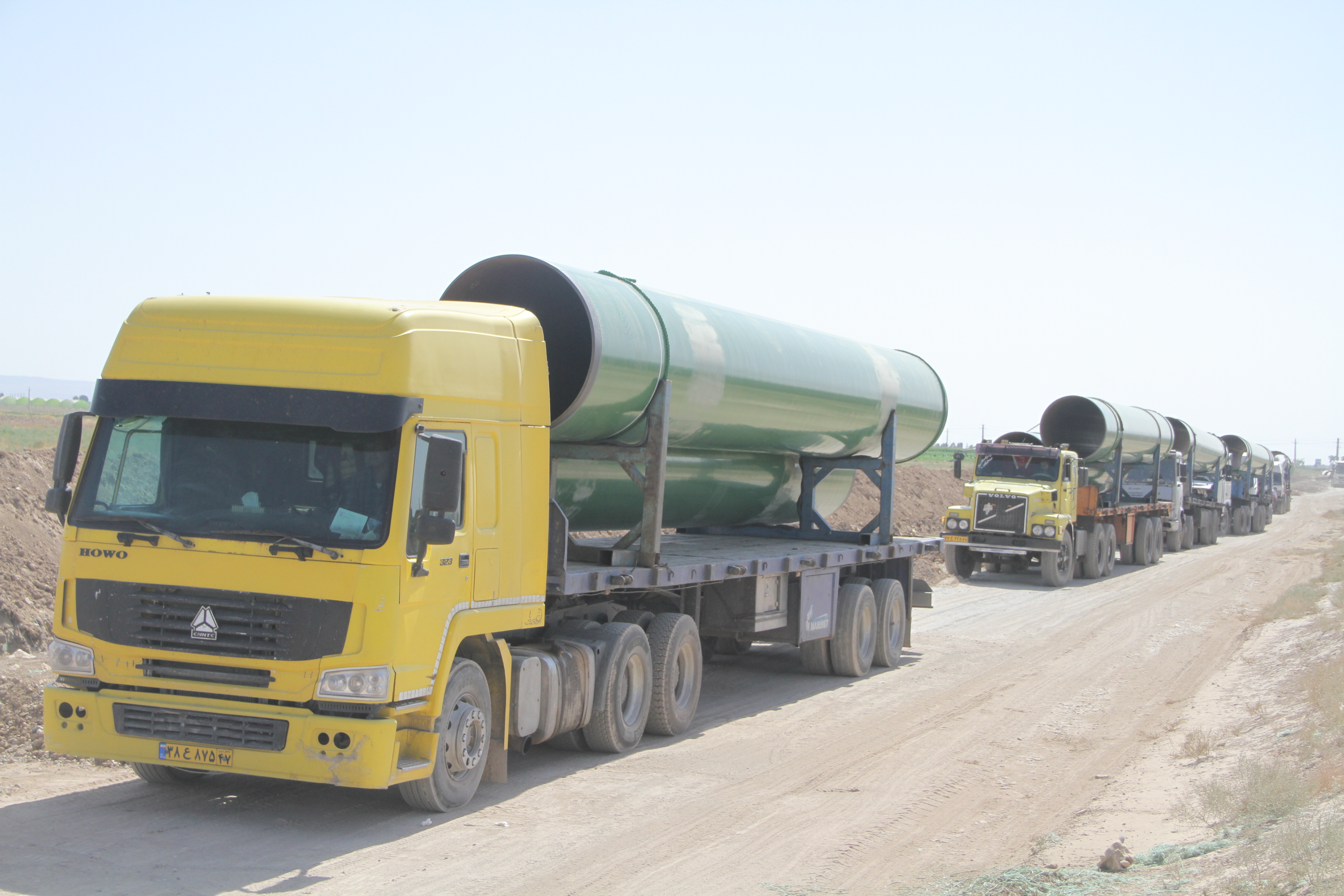 110 inch pipeline to transfer Asalouye sea water